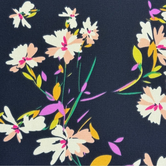 Lulus Herbaceous Babe Navy Floral Print Shift Dress Size Small - Picture 7 of 12